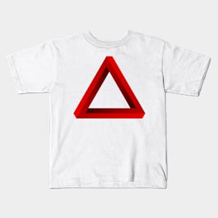 Impossible Penrose Triangle Kids T-Shirt